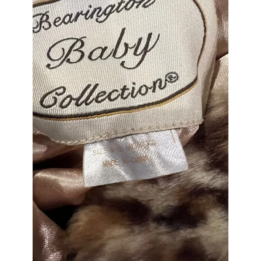 Bearington Baby Cozy Leopard Fur Coat 6-12 months